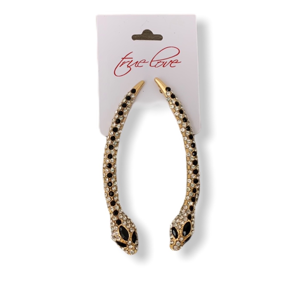 Snake Earring With Stones